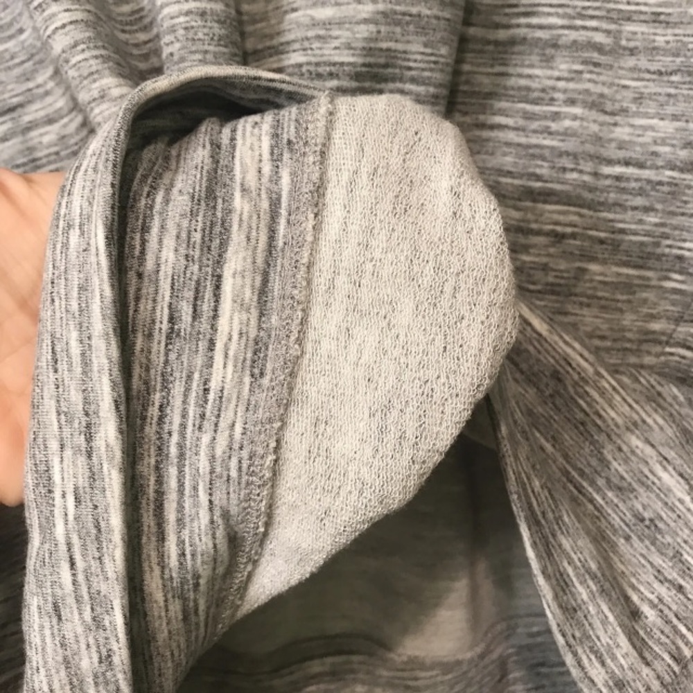 Athleta Marl Gray Bandha Yoga Sweatshirt Tencel/Lyocell Modal pullover cozy S - Picture 9 of 10